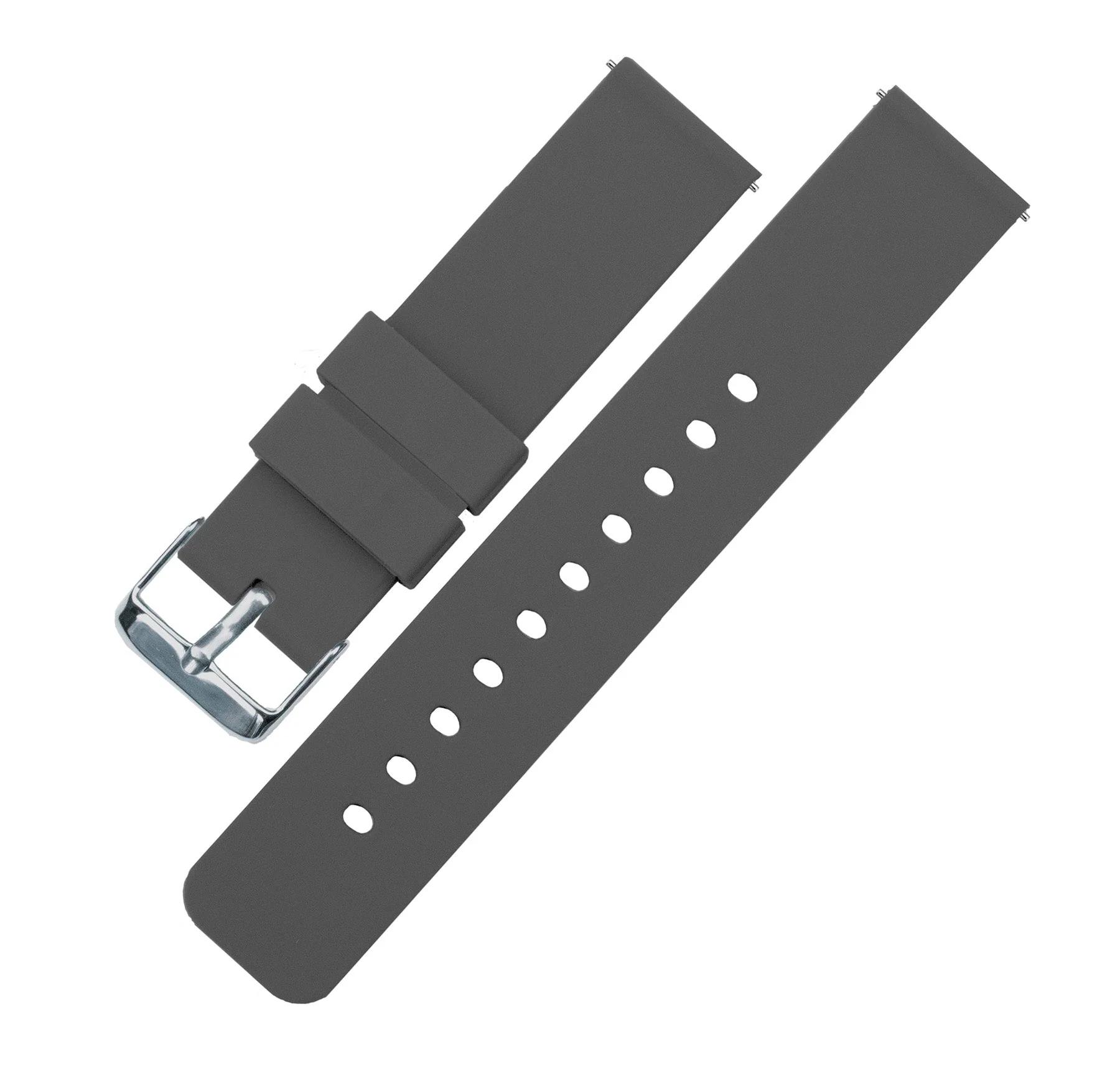 Samsung Galaxy Watch5 Silicone Smokey Grey Watch Band - Image 4