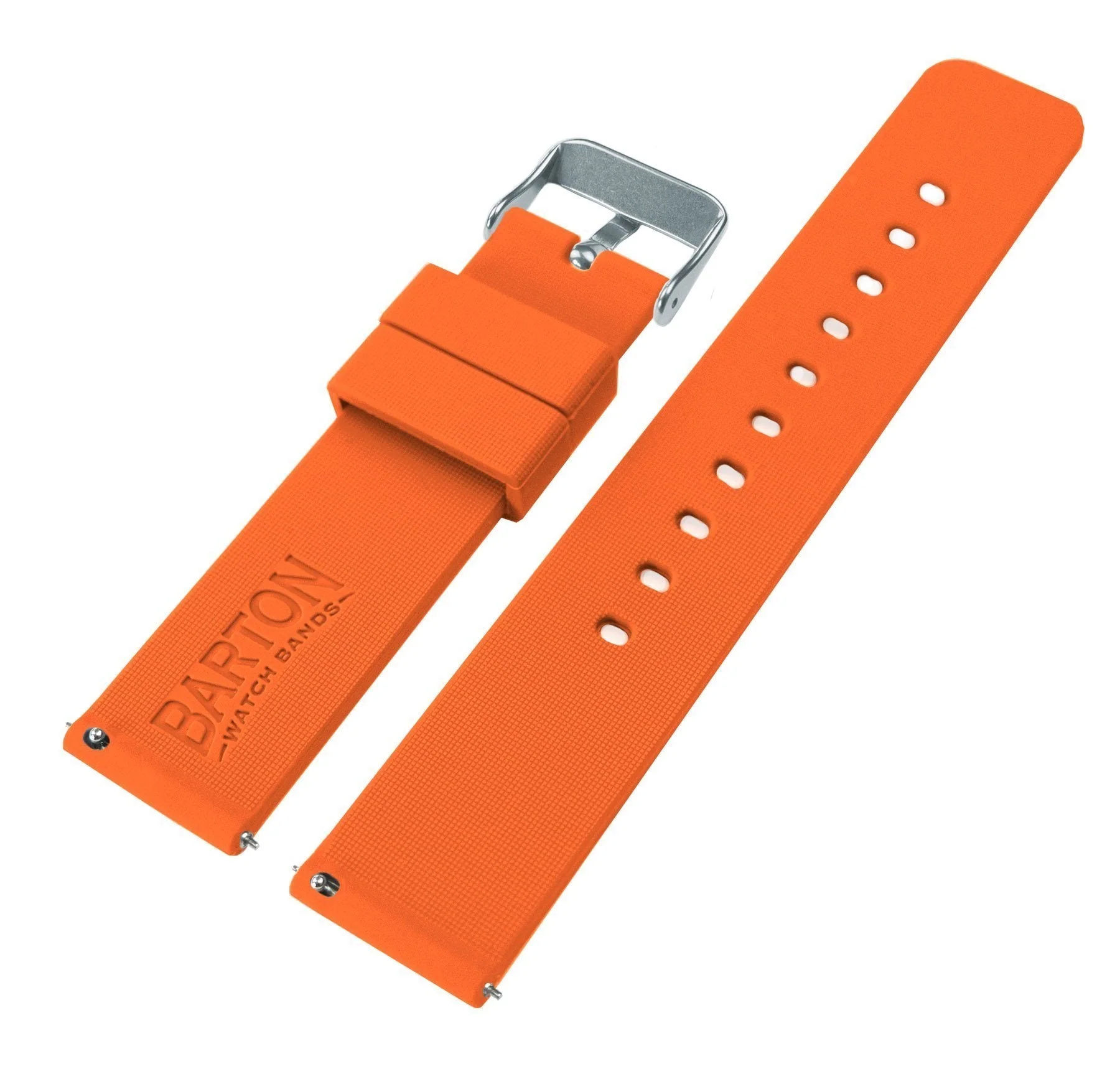 Samsung Galaxy Watch6 Silicone Pumpkin Orange Watch Band - Image 5