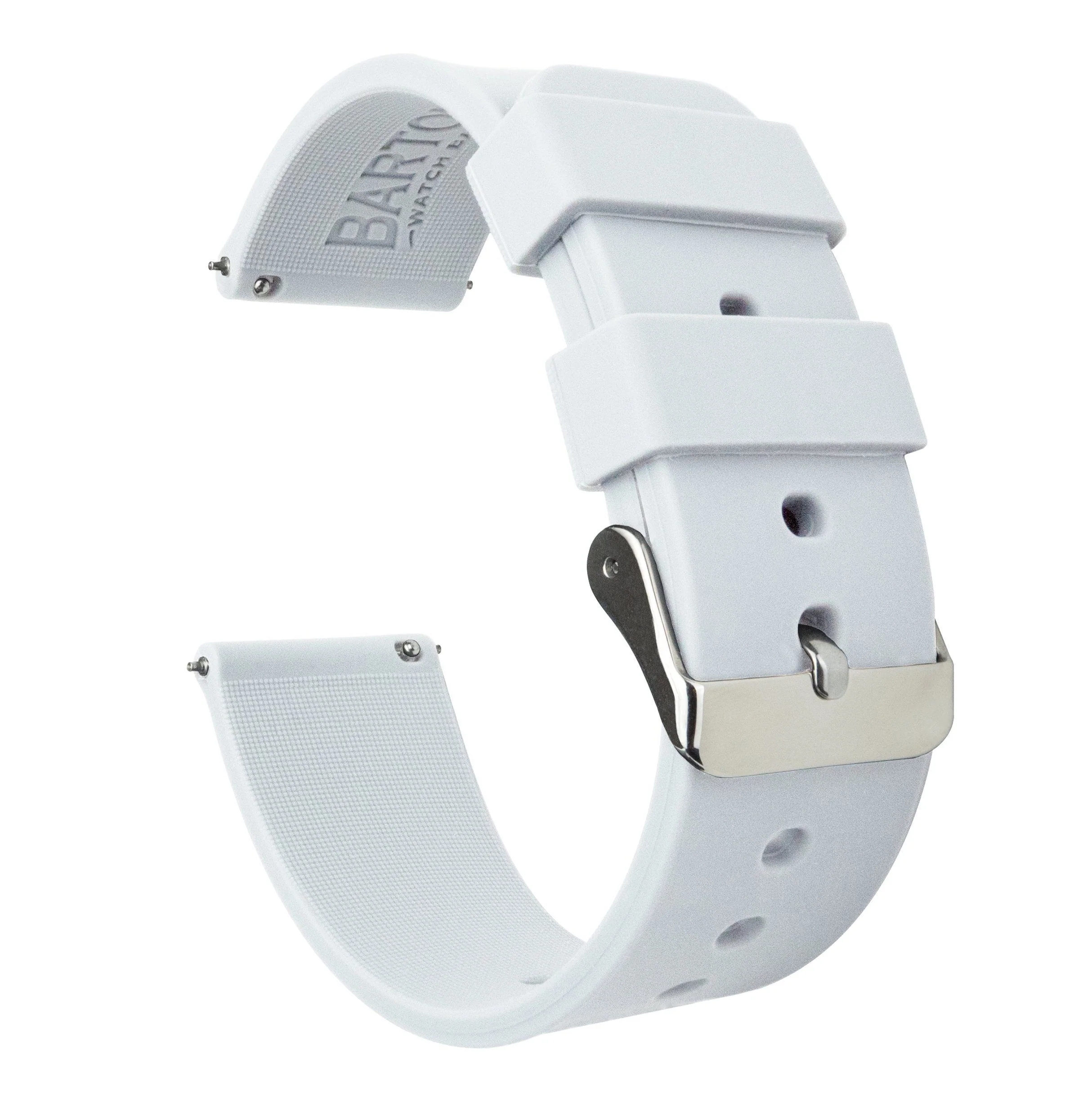 Samsung Galaxy Watch6 Silicone White Watch Band