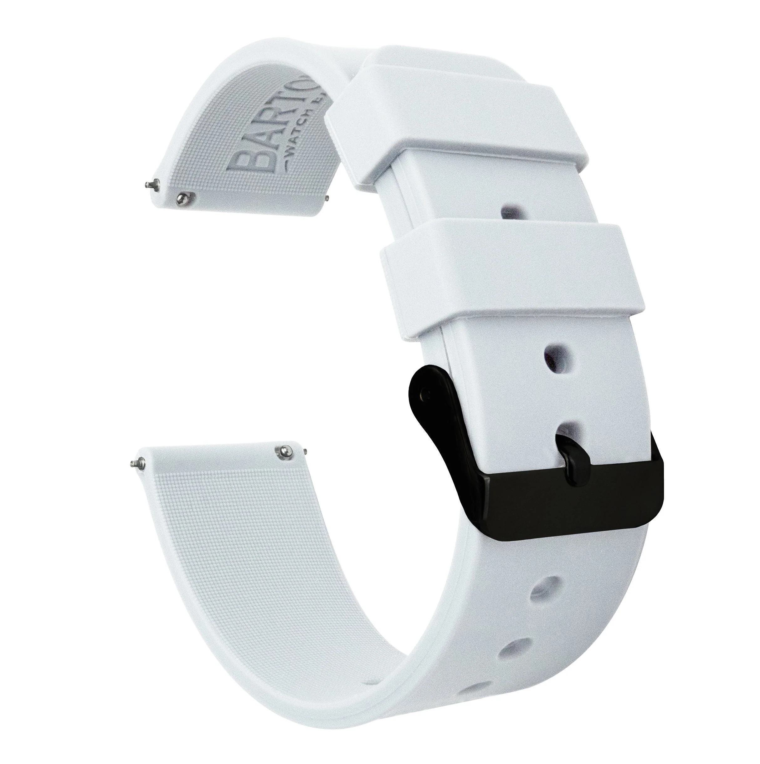 Samsung Galaxy Watch6 Silicone White Watch Band - Image 2