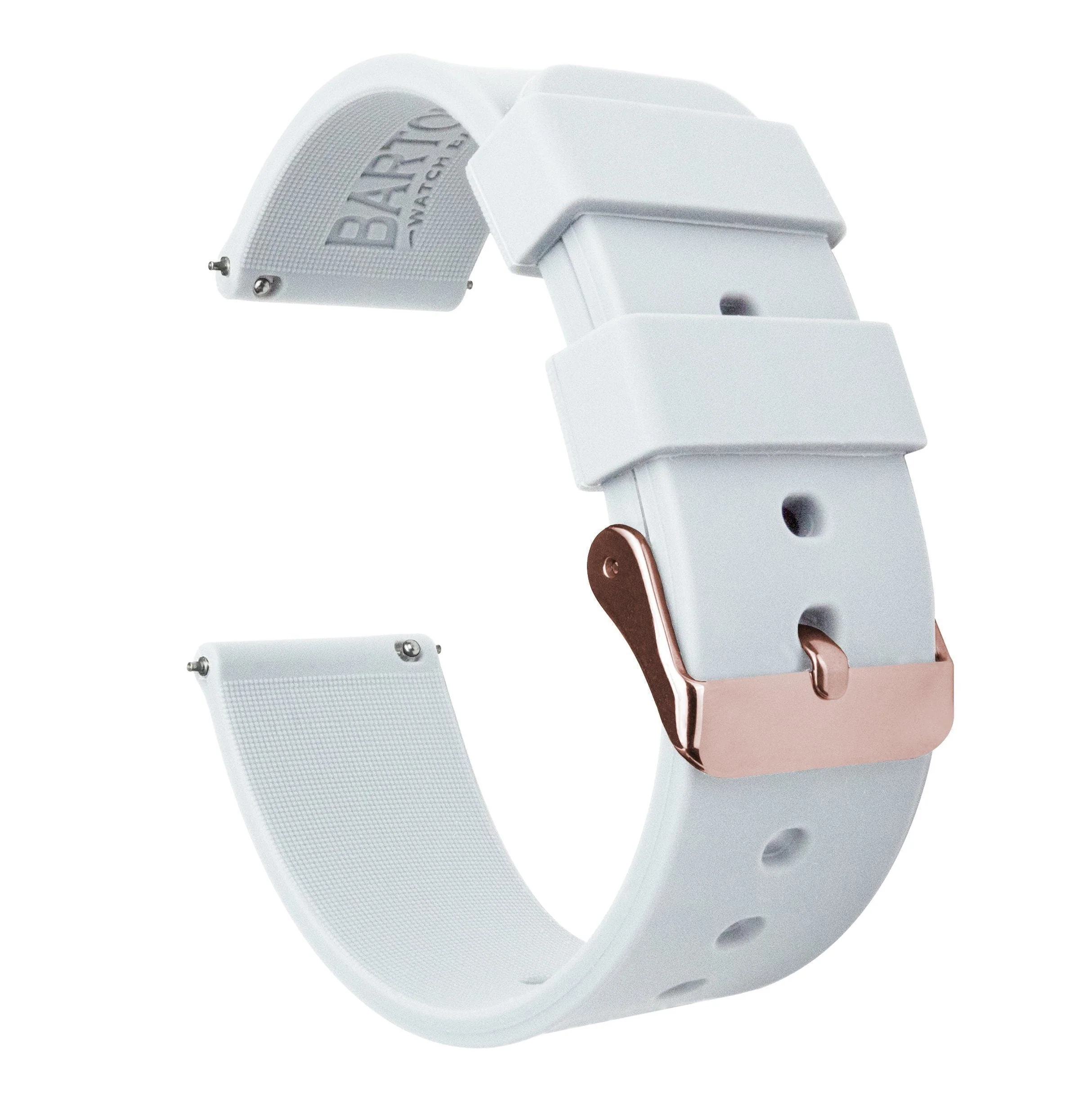 Samsung Galaxy Watch6 Silicone White Watch Band - Image 3