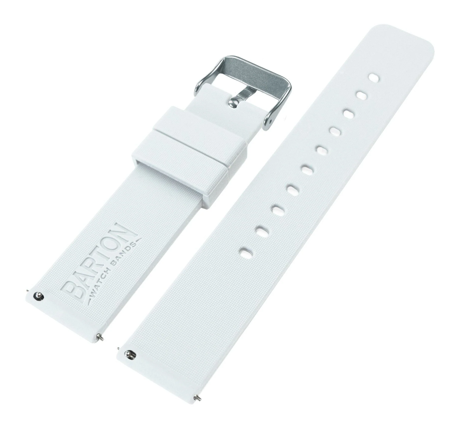Samsung Galaxy Watch6 Silicone White Watch Band - Image 5