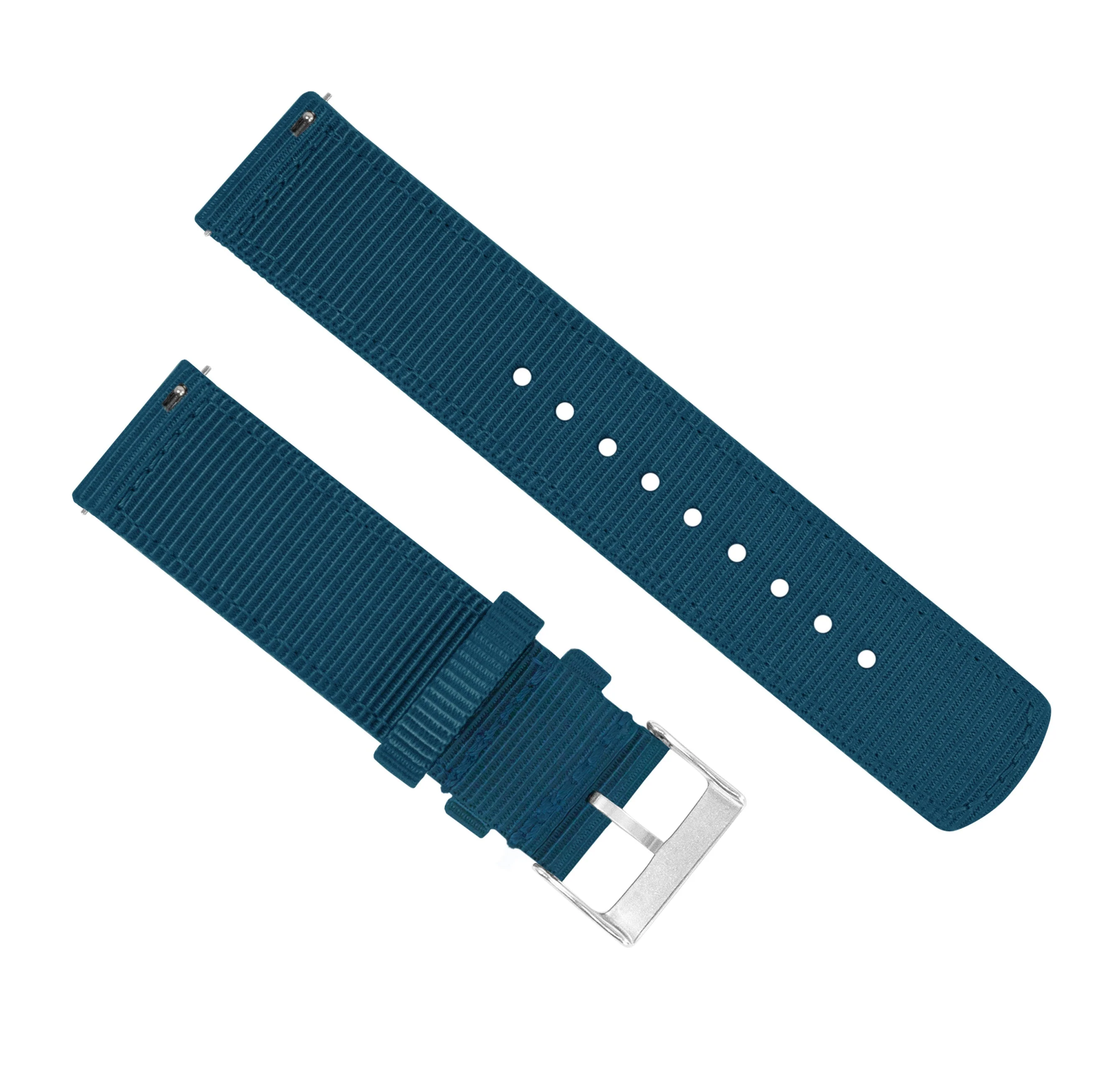 Samsung Galaxy Watch6 Two Piece NATO® style Steel Blue Watch Band - Image 3