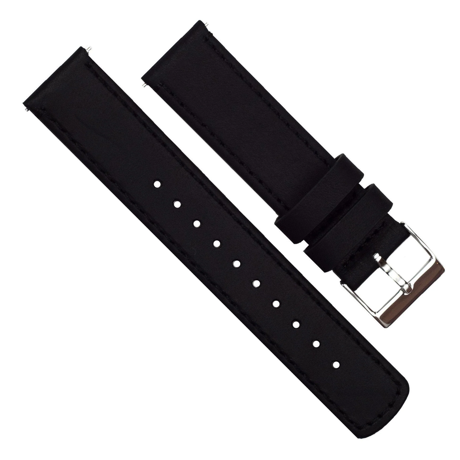 Samsung Gear S3 Black Leather Quick Release Watch Band - Image 3