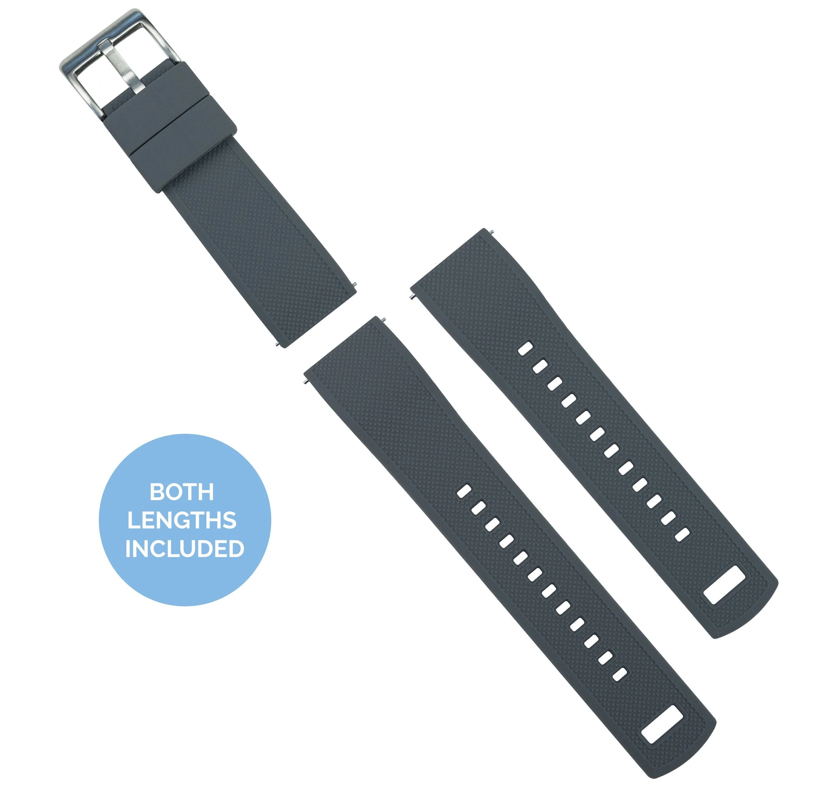 Smoke Grey Top Mint Green Bottom Elite Silicone Watch Band - Casio Duro MDV-106 (22mm) - Image 2