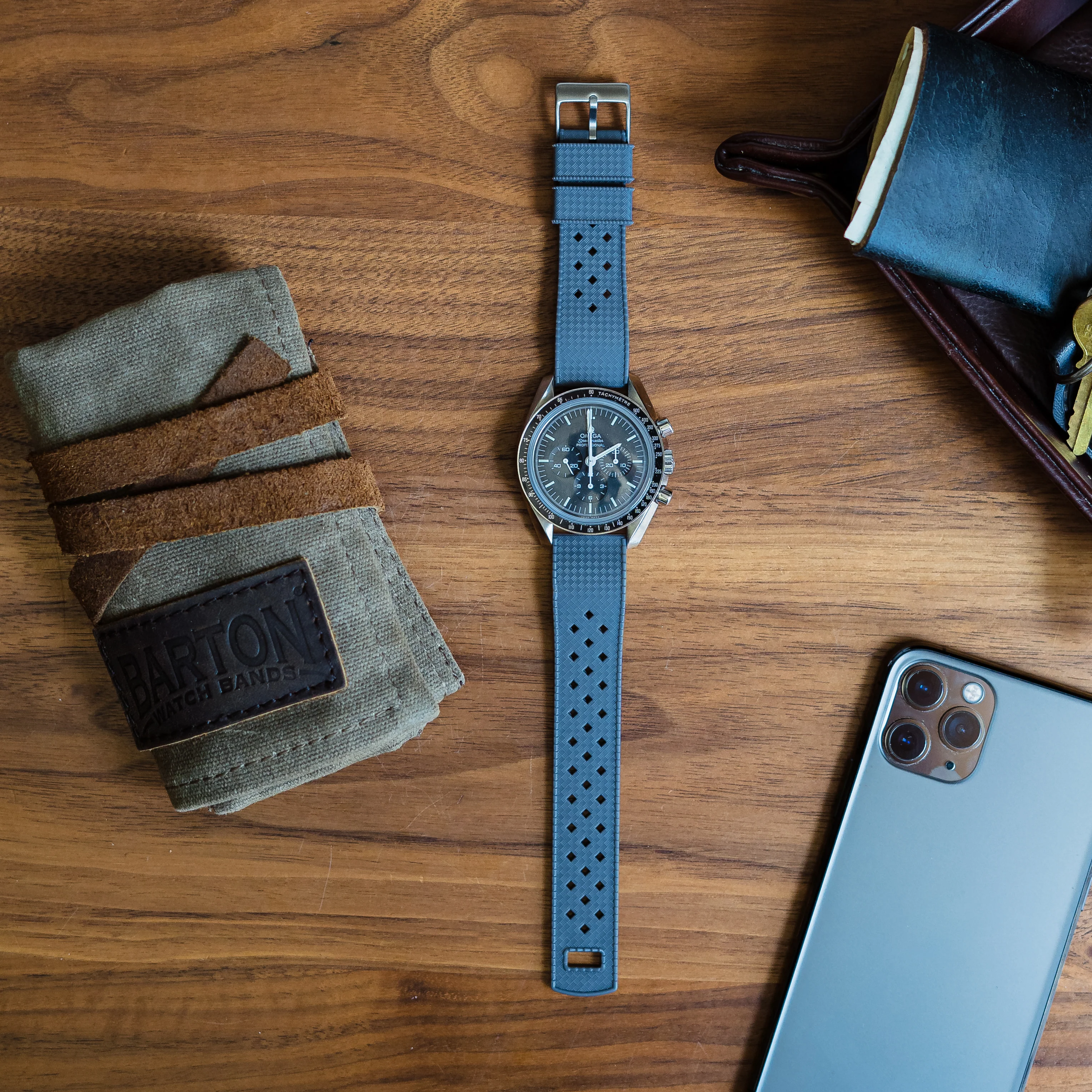 Smoke Grey Tropical Style Watch Band - Image 6
