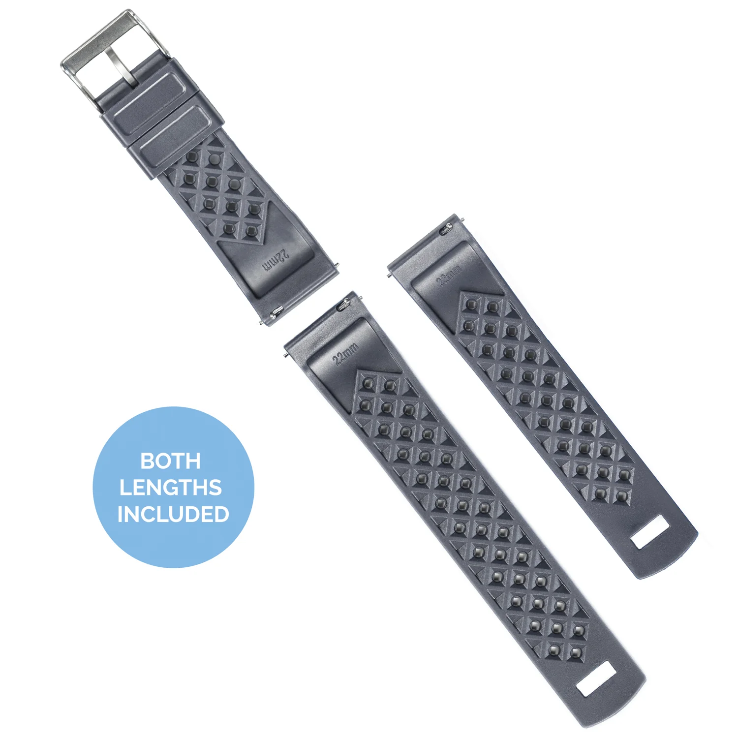 Smoke Grey Tropical Style Watch Band - Image 7