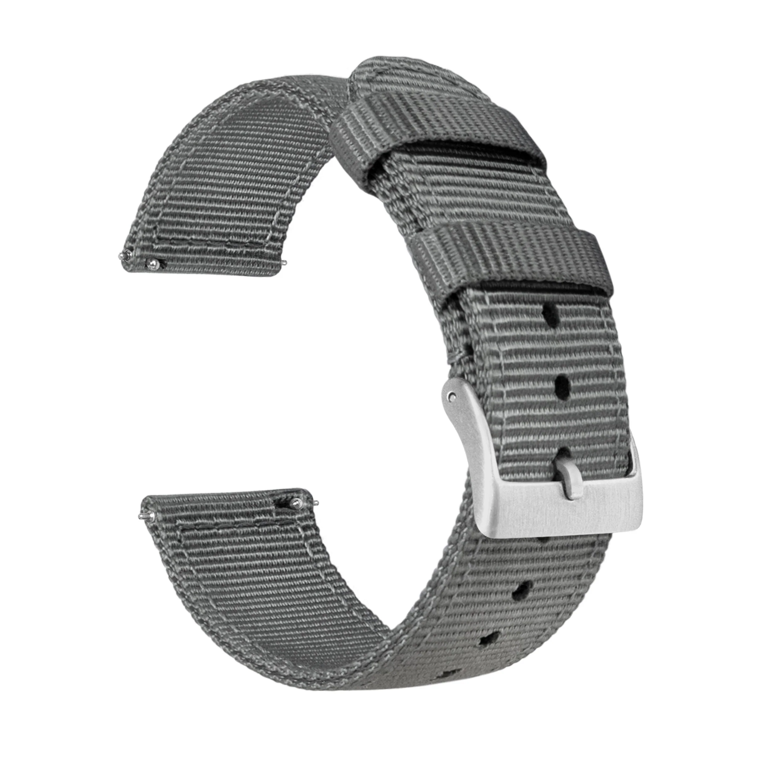 Smoke Grey Two Piece NATO® style Watch Band - Oris Divers Sixty-Five 40mm (20mm)