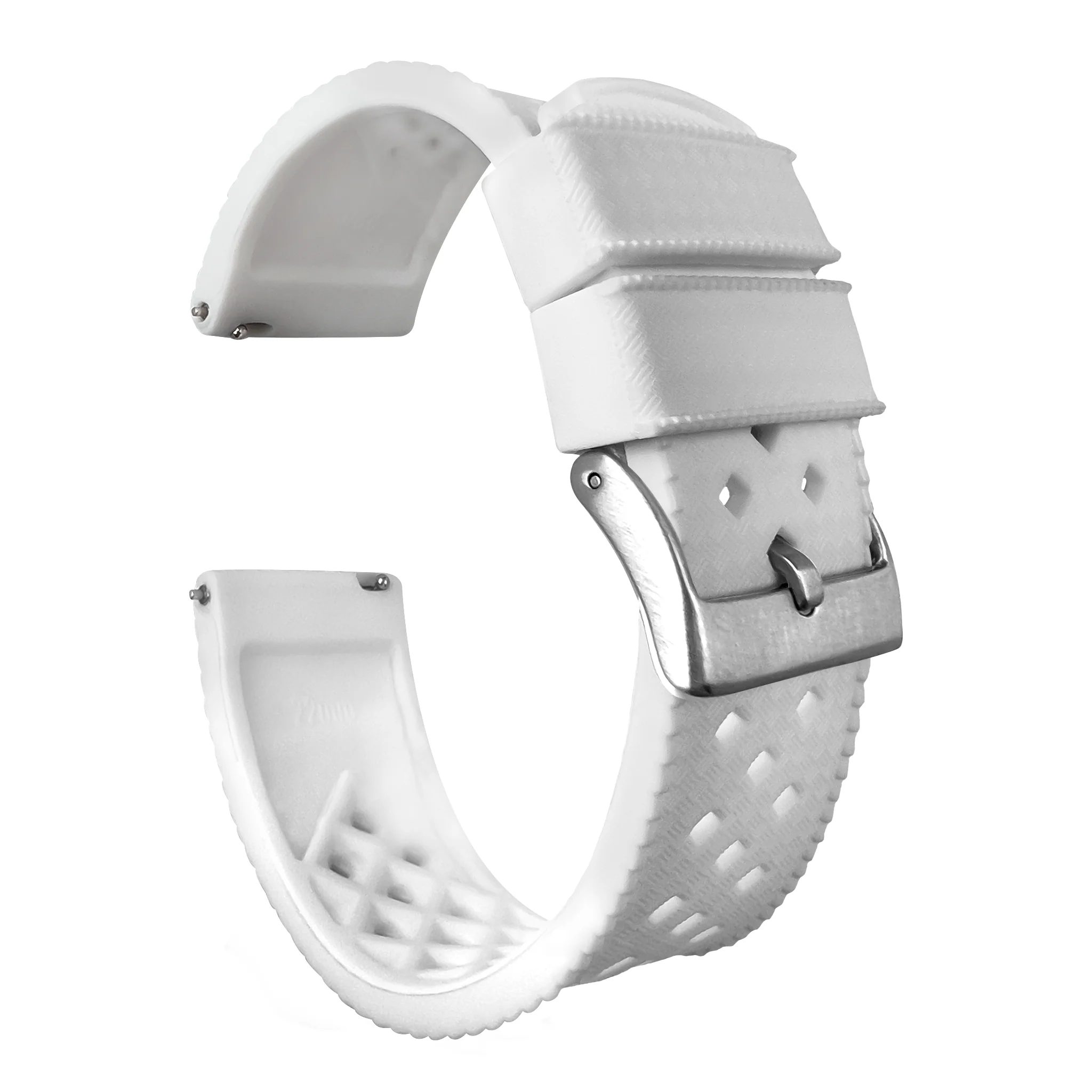 White Tropical Style Watch Band - Casio Duro MDV-106 (22mm)