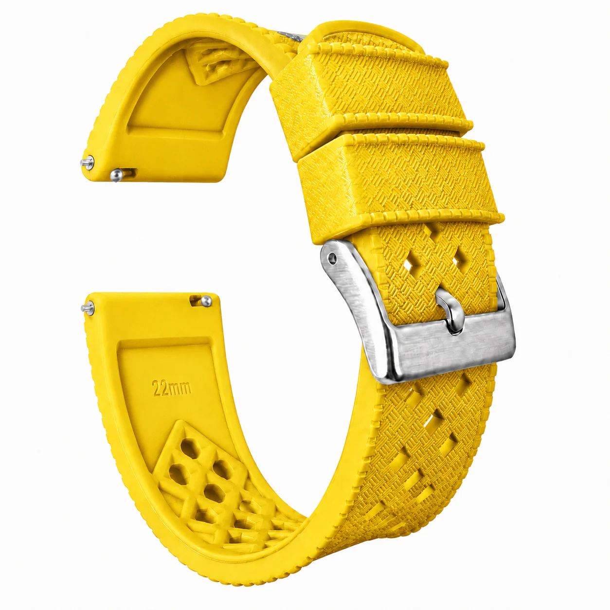 Yellow Tropical Style Watch Band